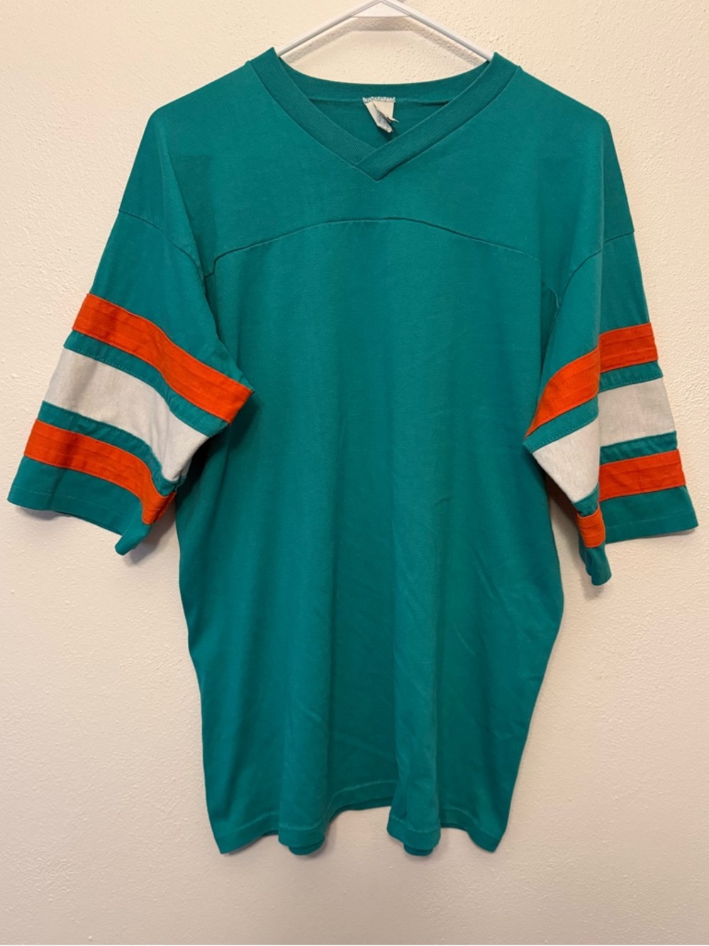 Vintage Jersey Style T-Shirt, Dolphins Colorway